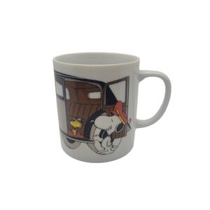 Vintage Snoopy Woodstock Peanuts Coffee Mug Determined Productions 1958 1965
